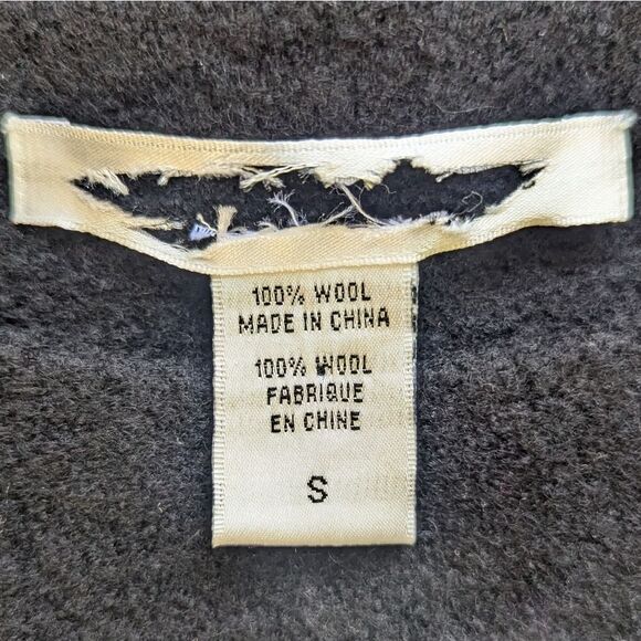 VTG Boiled Wool Dress Whimsigoth Fairy Grunge Witchy Dark Academia SM - Picture 7 of 8